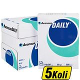 Avansas Daily A4 80 gr 5 Koli 25 Adet Fotokopi Kağıdı
