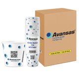 Avansas Karton Bardak Logolu 7 oz 3000'li Koli