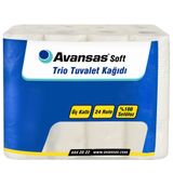 Avansas Soft Trio Pudra Kokulu Tuvalet Kağıdı 24'Lü