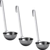 Avant Grub Süper Sağlam, Ergonomik 8 oz. Çorba Kepçesi 3 Pk. Uzun Saplı Paslanmaz Çelik Kepçe. Restoranlarda ve Evde Çorbaları, Biber ve Güveçleri Karıştırmak, Porsiyonlamak ve Servis Etmek İçin En İyi Mutfak