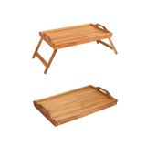 Avantage Home Mio - Akasya Katlanır Ayaklı Yatak Keyif Tepsisi 50 x 30 cm