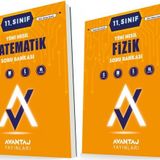 Avantaj 11. Sınıf Matematik + Fizik Soru Bankası Seti 2 Kitap 2023