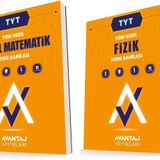 Avantaj 2 Kitap 2023 Tyt Matematik + Fizik Soru Bankası Seti