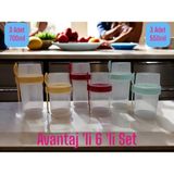 Avantaj 'lı **6 'lı Set** Meyveli Yoğurt Kabı***müsli Kabı (3x 700ML + 3X550ML) - Çok Renkli - 700 ml