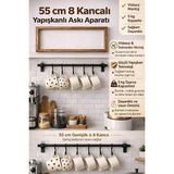 AvantajAl 8 Kancalı Yapışkanlı Askı Aparatı - Çok Renkli - Diğer