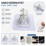 AvantajAl Çok Amaçlı Kıskaçlı Yapışkanlı Kablo ve Mop Tutucu - Çok Renkli - Diğer