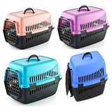 AvantajAl Plastik Kedi Köpek Taşıma Çantası 49*35*32,5 cm Karışık Renklerde - Çok Renkli - 37,6 cm