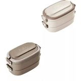 AvantajAl Vagonlife 1140 ml 2 Kat Paslanmaz Çelik Çorba Kaseli Bento Lunch Box Bej - -- - Çok Renkli
