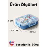 AvantajAl Vagonlife Bento 600ML Tek Katlı 2 Bölmeli Paslanmaz Çelik Sefer Tası - Mavi - 0 - 19 lt - Çok Renkli