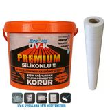 Avantajlı Paket Uv-K Premium Silikonlu 15 Kg Su Yalıtım Boyası Ve İzolasyona Yardımcı Keçe