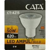 Avarson (1 adet) Cata 8W (50W) 6500K (Beyaz Işık) GU10 DUYLU LED Spot Ampul