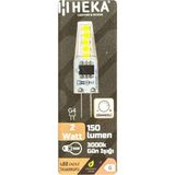 Avarson (1 Adet) Heka 2W (14W) 3000K (Sarı Işık) G4 Duylu Dim Edilebilir LED Kapsül Ampul