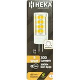 Avarson (1 Adet) Heka 5W (35W) 3000K (Sarı Işık) G4 Duylu Dim Edilebilir LED Kapsül Ampul