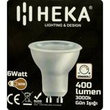 Avarson (1 Adet) Heka 6W (50W) 3000K (Sarı Işık) GU10 Duylu Dim Edilebilir LED Spot Ampul