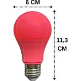 Avarson (1 Adet) Osaka 10W Pembe Işık E27 Duylu (Kalın Duy) LED Ampul