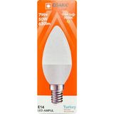 Avarson (1 adet) Osaka 7W (50W) Sarı Işık (3000K) E14 Duylu (Ince Duy) LED Mum Ampul