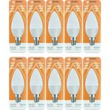 Avarson (10 adet) Osaka 7W (50W) Beyaz Işık (6500K) E14 Duylu (Ince Duy) LED Mum Ampul