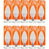 Avarson (10 Adet) Osaka 7W (50W) Sarı Işık (3000K) E14 Duylu (Ince Duy) LED Mum Ampul