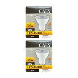 Avarson (2 adet) Cata 8W (50W) 3000K (Sarı Işık) GU10 DUYLU LED Spot Ampul