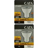 Avarson (2 adet) Cata 8W (50W) 6500K (Beyaz Işık) GU10 DUYLU LED Spot Ampul
