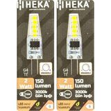 Avarson (2 Adet) Heka 2W (14W) 3000K (Sarı Işık) G4 Duylu Dim Edilebilir LED Kapsül Ampul