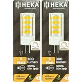 Avarson (2 Adet) Heka 5W (35W) 3000K (Sarı Işık) G4 Duylu Dim Edilebilir LED Kapsül Ampul