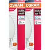 Avarson (2 Adet) Ledvance 7,5W Beyaz Işık (6500K) E14 Duylu (Ince Duy) LED Ampul
