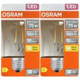 Avarson (2 Adet) Ledvance 7,5W Sarı Işık (2700K) E27 Duylu (Kalın Duy) Filament LED Ampul