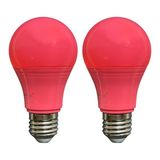 Avarson (2 Adet) Osaka 10W Pembe Işık E27 Duylu (Kalın Duy) LED Ampul