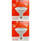 Avarson (2 Adet) Osaka 14W (100W) Sarı Işık (3000K) E27 Duylu (Kalın Duy) LED PAR30 Ampul