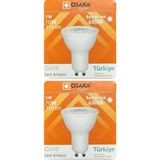 Avarson (2 Adet) Osaka 9W (70W) Beyaz Işık (6500K) GU10 Duylu LED Çanak Ampul