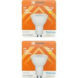 Avarson (2 Adet) Osaka 9W (70W) Sarı Işık (3000K) GU10 Duylu LED Çanak Ampul