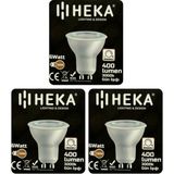 Avarson (3 Adet) Heka 6W (50W) 3000K (Sarı Işık) GU10 Duylu Dim Edilebilir LED Spot Ampul