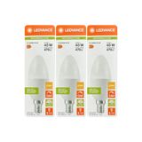 Avarson (3 Adet) Ledvance 4,9W Sarı Işık (2700K) E14 Duylu (Ince Duy) Dim Edilebilir LED Ampul