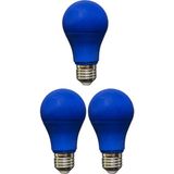 Avarson (3 Adet) Osaka 10W Mavi Işık E27 Duylu (Kalın Duy) LED Ampul