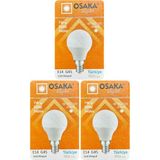 Avarson (3 adet) Osaka 7W (50W) Beyaz IŞIK E14 DUYLU (Ince Duy) LED Mini Ampul