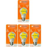 Avarson (4 Adet) Osaka 12VOLT 10W (75W) Beyaz Işık (6500K) E27 Duylu (Kalın Duy) LED Ampul