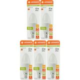 Avarson (5 Adet) Ledvance 4,9W Sarı Işık (2700K) E14 Duylu (Ince Duy) Dim Edilebilir LED Ampul