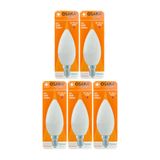 Avarson (5 Adet) Osaka 6W (50W) Günışığı (4000K) E14 Duylu (İnce Duy) Led Mum Ampul