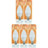 Avarson (5 adet) Osaka 7W (50W) Beyaz Işık (6500K) E14 Duylu (Ince Duy) LED Mum Ampul
