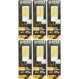 Avarson (6 Adet) Heka 5W (35W) 3000K (Sarı Işık) G4 Duylu Dim Edilebilir LED Kapsül Ampul