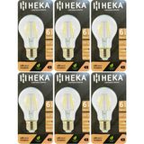 Avarson (6 Adet) Heka 6W (51W) 6500K (Beyaz Işık) E27 Duylu (Kalın Duy) LED Şeffaf Ampul
