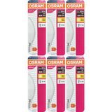 Avarson (6 Adet) Ledvance 7,5W Sarı Işık (2700K) E14 Duylu (Ince Duy) LED Ampul