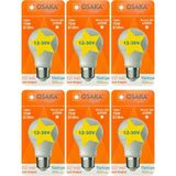 Avarson (6 Adet) Osaka 12VOLT 10W (75W) Beyaz Işık (6500K) E27 Duylu (Kalın Duy) LED Ampul