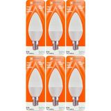 Avarson (6 Adet) Osaka 7W (50W) Sarı Işık (3000K) E14 Duylu (Ince Duy) LED Mum Ampul