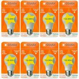Avarson (8 Adet) Osaka 12VOLT 10W (75W) Beyaz Işık (6500K) E27 Duylu (Kalın Duy) LED Ampul