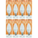 Avarson (8 adet) Osaka 7W (50W) Beyaz Işık (6500K) E14 Duylu (Ince Duy) LED Mum Ampul
