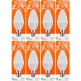 Avarson (8 Adet) Osaka 7W (50W) Sarı Işık (3000K) E14 Duylu (Ince Duy) LED Mum Ampul