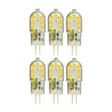 Avarson LED Kapsül Ampul, 12V 3W, Sarı Işık 3000K, G4 Duylu, 6 Adet Set