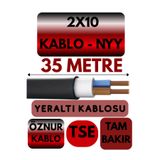 Avarson Öznur 2X10 NYY Yeraltı Kablosu, 35 Metre